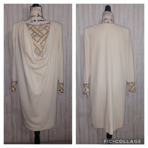 Vintage Size 12 NightLine Cocktail Dress - Picture 1 of 7